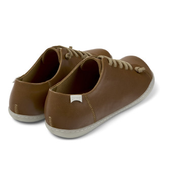 Camper Zapatillas de Piel Peu Cami marrn