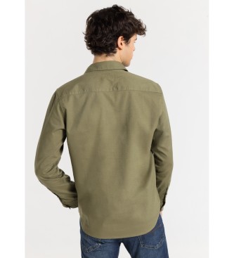 Lois Jeans Polo vert  manches longues