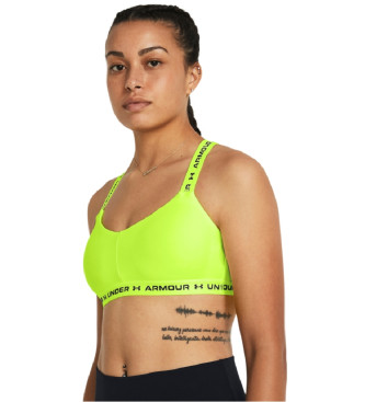 Under Armour Soutien-gorge de sport UA Crossback Low jaune