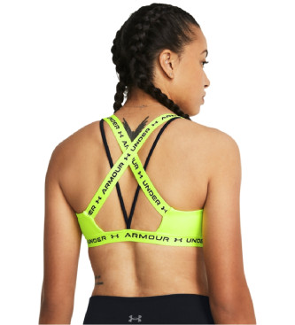 Under Armour Soutien-gorge de sport UA Crossback Low jaune