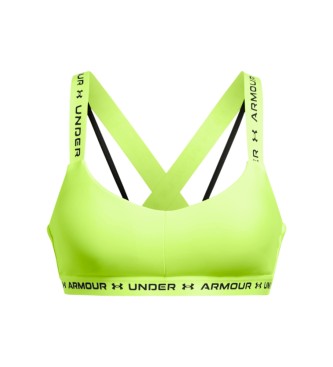 Under Armour UA Crossback Low biustonosz sportowy żółty