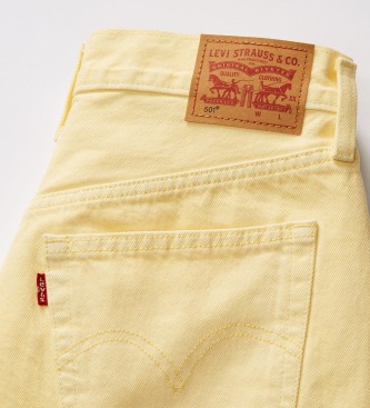 Levi's Kratke hlače 501Â® Original High-Rise rumene barve