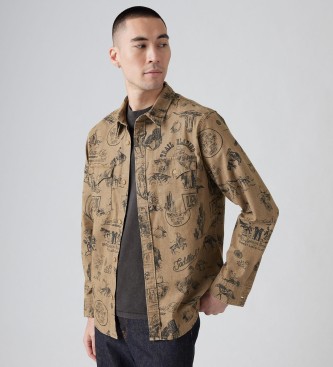 Levi's Relaxed Fit Lichtgewicht Western Overhemd bruin