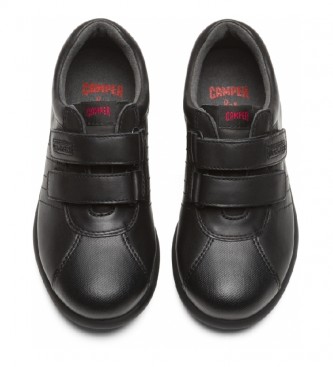 Camper Zapatillas de piel Pelotas Ariel Negro