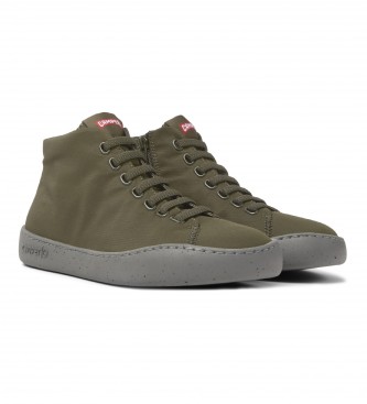 Camper Chaussures Peu Touring en cuir vert