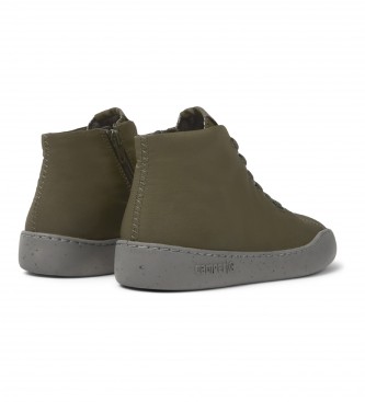 Camper Chaussures Peu Touring en cuir vert