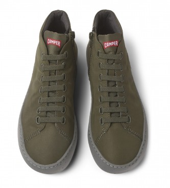 Camper Chaussures Peu Touring en cuir vert