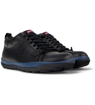 Camper Sapatos de couro Gore Tex preto