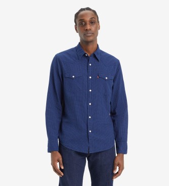 Levi's Barstow standard fit navy shirt