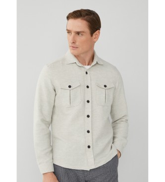 Hackett London Maglia Mel Jersey Overshirt beige