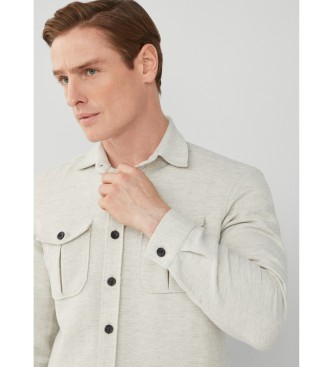 Hackett London Mel Jersey Overshirt beige