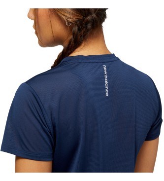 New Balance Top a maniche corte Accelerate blu scuro