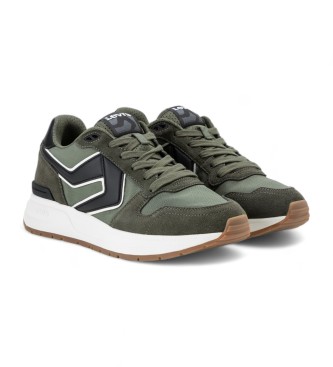 Levi's Chargez des chaussures en cuir vert