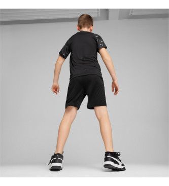 Puma Active Sports Aop shorts and t-shirt set black