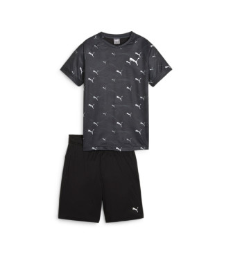 Puma Active Sports Aop shorts og t-shirt st sort