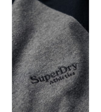 Superdry Koszulka baseballowa z bawełny organicznej Essential szara