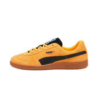 Puma Sapatos de couro amarelo para andebol