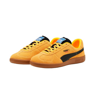 Puma Handballschuhe aus gelbem Leder