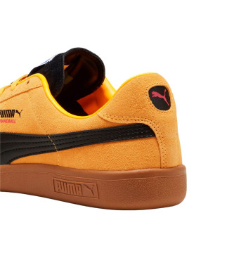 Puma Chaussures de handball en cuir jaune