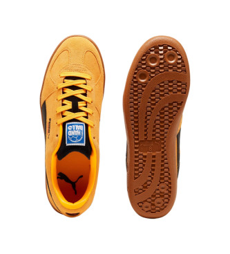 Puma Chaussures de handball en cuir jaune