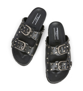 Pepe Jeans Oban Rock Leren Sandalen zwart