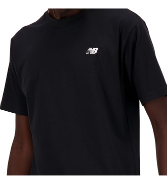 New Balance Basic-Sport-T-Shirt aus schwarzer Baumwolle