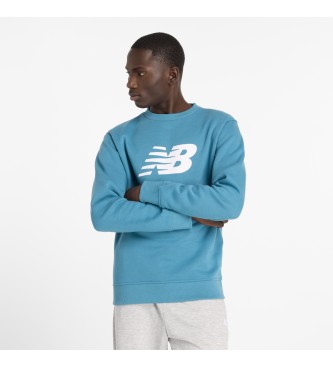 New Balance Sport Core Geborsteld Crew Sweatshirt blauw