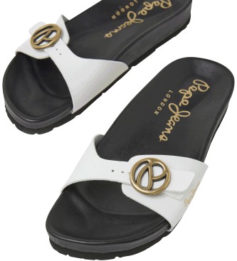 Pepe Jeans Sandales Oban Signature blanc