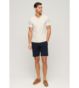 Superdry Navy stretch chino shorts