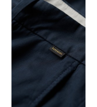 Superdry Pantaloncini chino elasticizzati blu scuro