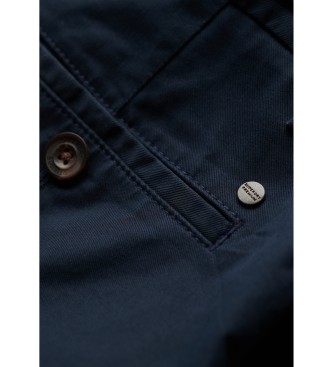 Superdry Pantaloncini chino elasticizzati blu scuro