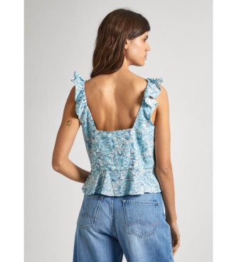 Pepe Jeans Top en lin Emilia Blue