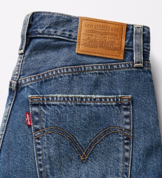 Levi's Niebieskie dżinsy z szerokimi nogawkami