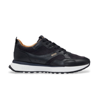 BOSS Jonah Runn Leather Sneakers navy