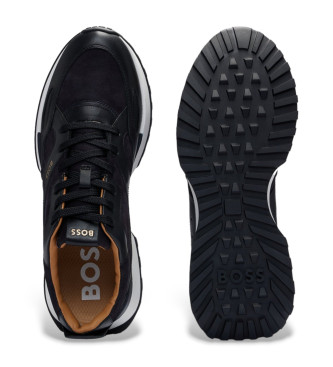 BOSS Jonah Runn Lder Sneakers navy