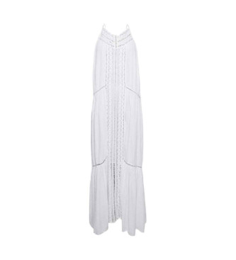 Superdry Long dress with white lace edging