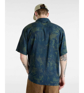 Vans Chemise tisse  col ample Camp bleu