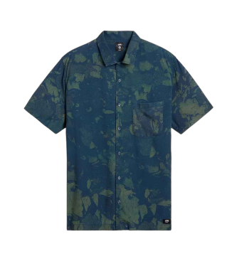 Vans Chemise tisse  col ample Camp bleu