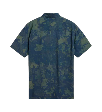 Vans Chemise tisse  col ample Camp bleu