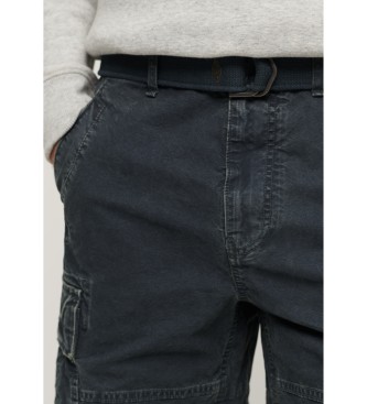 Superdry Pantaloncini cargo pesanti blu scuro