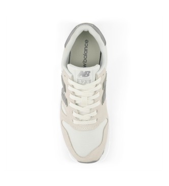 New Balance 373v2 beige leather trainers