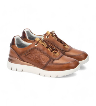 Pikolinos Asturias brown leather trainers