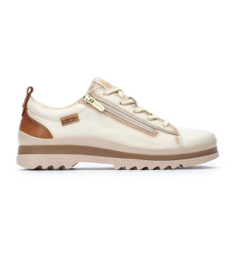 Pikolinos Leather Sneakers Vigo white cream