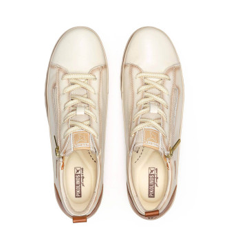 Pikolinos Leather Sneakers Vigo white cream