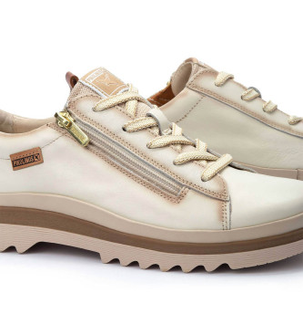 Pikolinos Leren sneakers Vigo wit crme