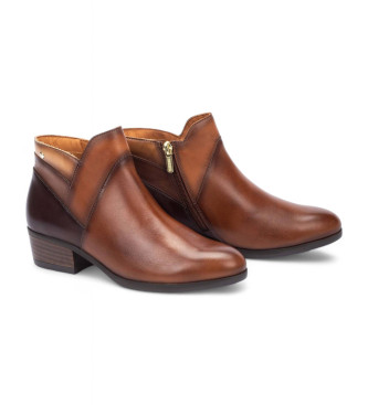 Pikolinos Brown Daroca Leather Ankle Boots