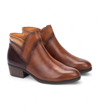 Pikolinos Brown Daroca Leather Ankle Boots