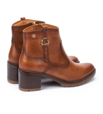 Pikolinos Brown Llanes Leather Ankle Boots