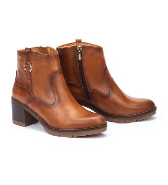 Pikolinos Brown Llanes Leather Ankle Boots