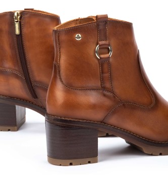 Pikolinos Brown Llanes Leather Ankle Boots